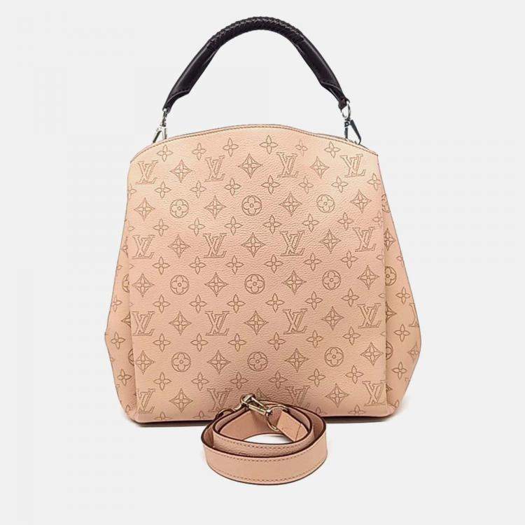 Pre Owned Louis Vuitton Pink Leather Mahina Babylon PM