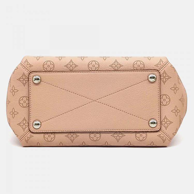 Pre Owned Louis Vuitton Pink Leather Mahina Babylon PM
