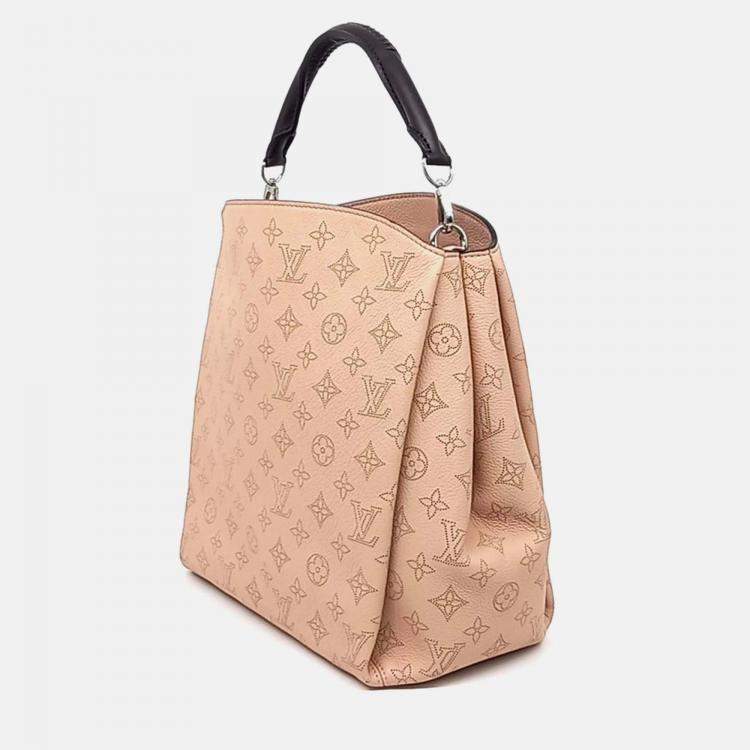 Pre Owned Louis Vuitton Pink Leather Mahina Babylon PM