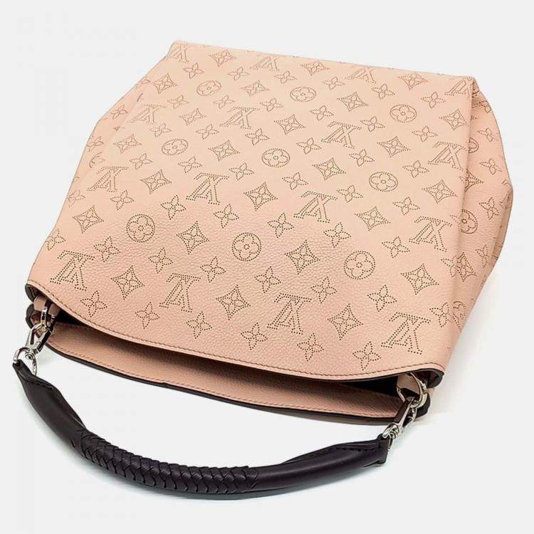 Pre Owned Louis Vuitton Pink Leather Mahina Babylon PM