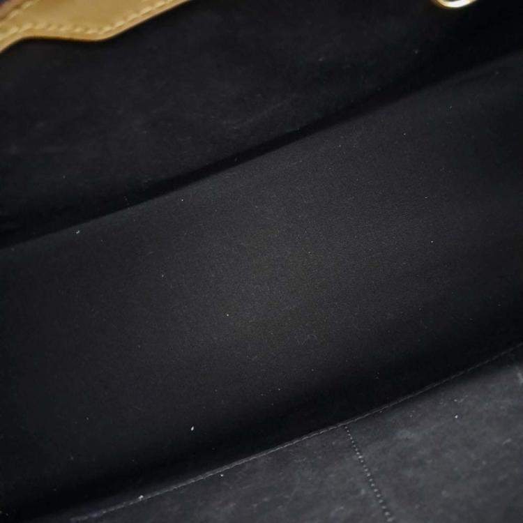 Pre Owned Louis Vuitton Black Patent Leather Vernis Brea MM