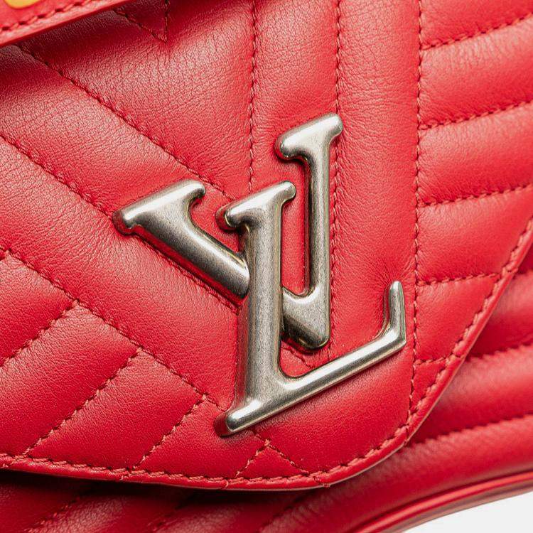 Pre Owned Louis Vuitton Red New Wave Chain Bag PM