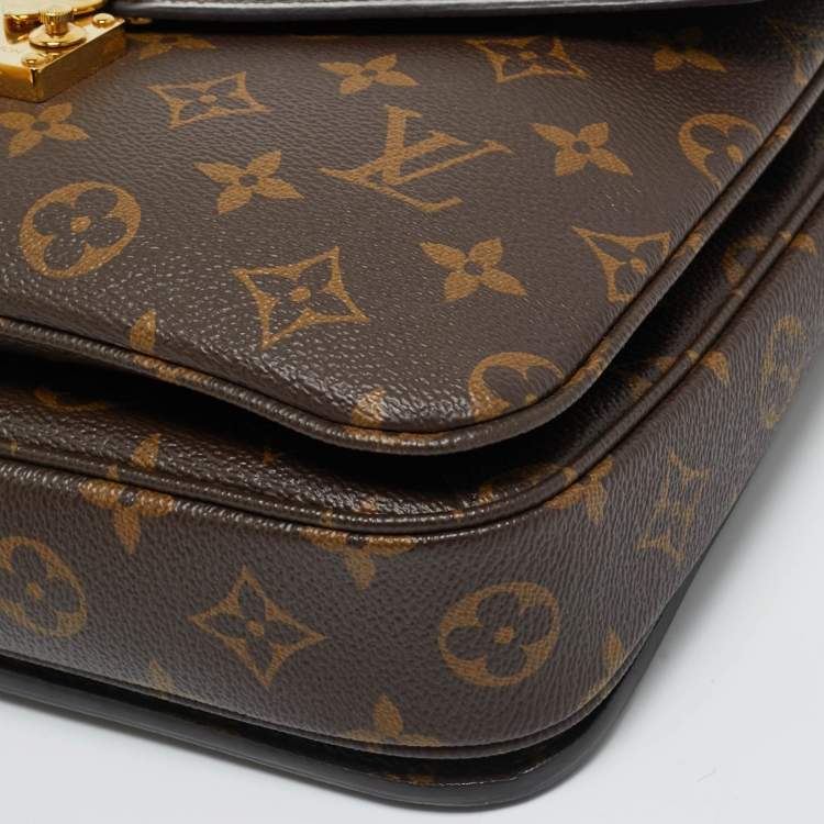 Pre Owned Louis Vuitton Monogram Canvas Pochette Metis Bag