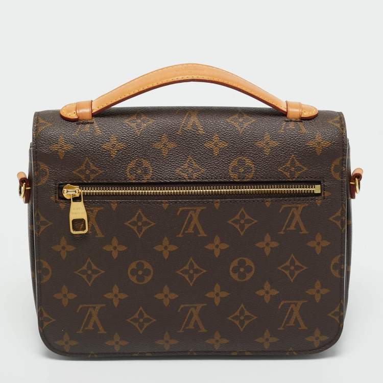 Pre Owned Louis Vuitton Monogram Canvas Pochette Metis Bag