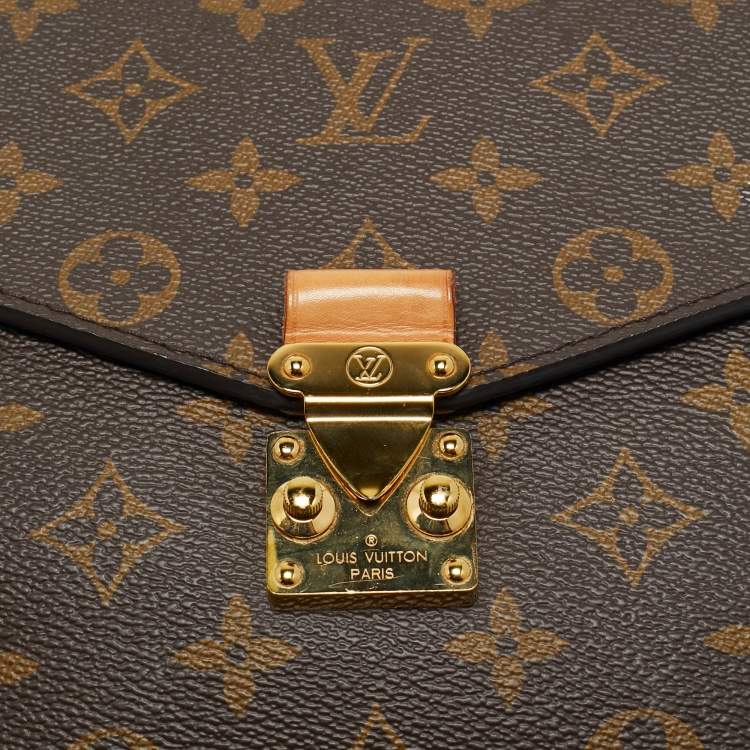Pre Owned Louis Vuitton Monogram Canvas Pochette Metis Bag