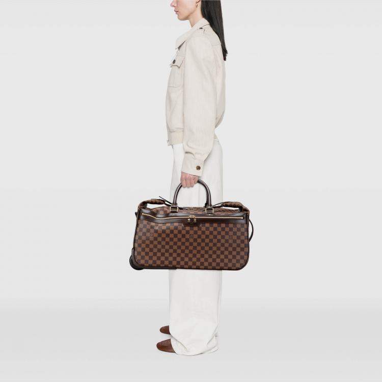 Pre Owned Louis Vuitton Brown Damier Ebene Eole 50