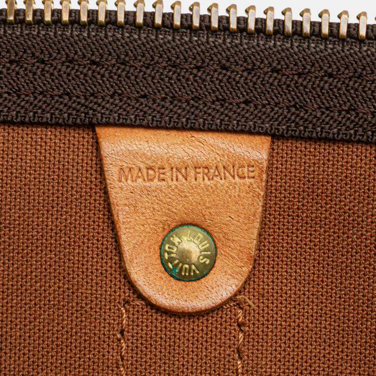 Pre Owned Louis Vuitton Brown Monogram Keepall Bandouliere 50