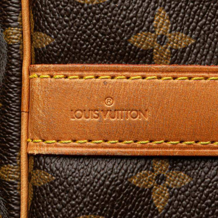 Pre Owned Louis Vuitton Brown Monogram Keepall Bandouliere 50