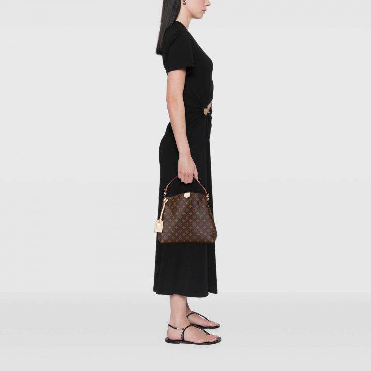 Pre Owned Louis Vuitton Brown Monogram Graceful PM