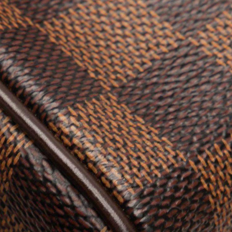 Pre Owned Louis Vuitton Brown Damier Ebene Brooklyn Bum Bag