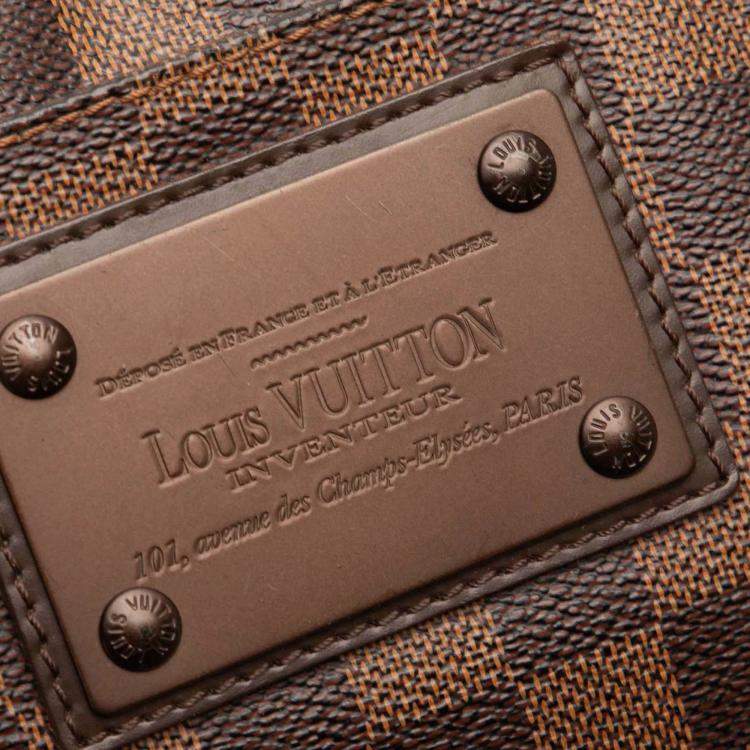 Pre Owned Louis Vuitton Brown Damier Ebene Brooklyn Bum Bag