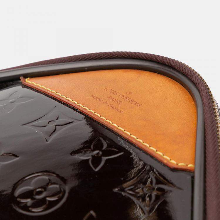 Pre Owned Louis Vuitton Purple Monogram Vernis Pegase 45