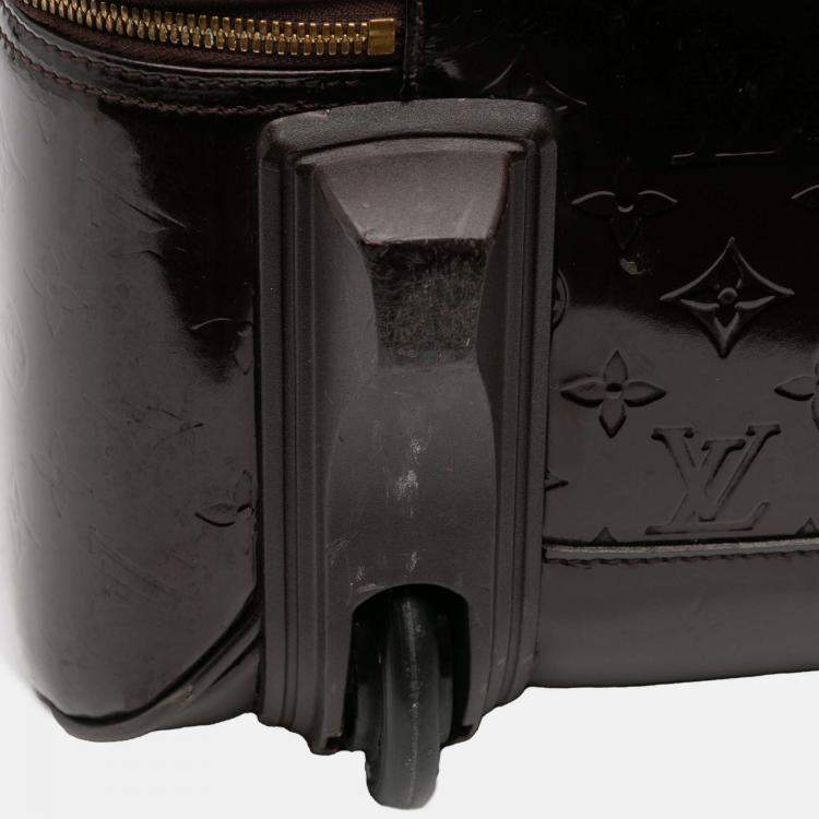 Pre Owned Louis Vuitton Purple Monogram Vernis Pegase 45