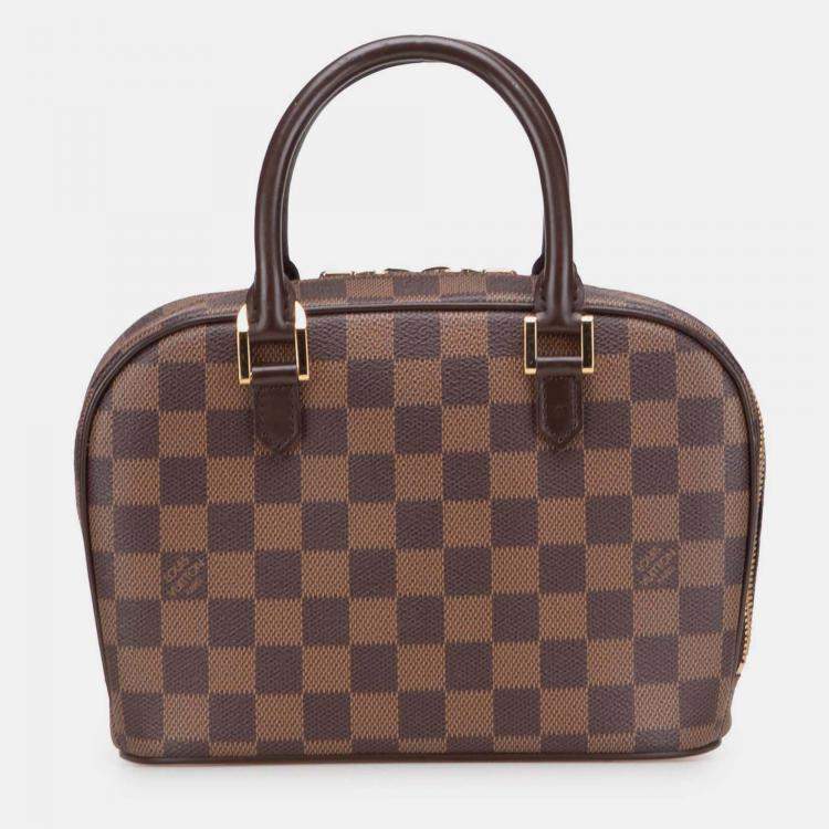Pre Owned Louis Vuitton Brown Damier Ebene Mini Sarria
