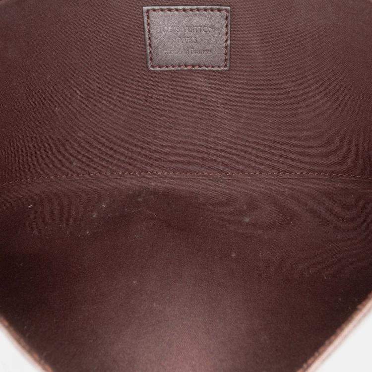 Pre Owned Louis Vuitton Purple Monogram Vernis Pochette Felicie
