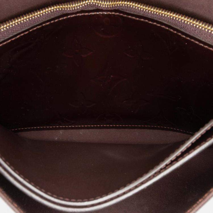 Pre Owned Louis Vuitton Purple Monogram Vernis Pochette Felicie