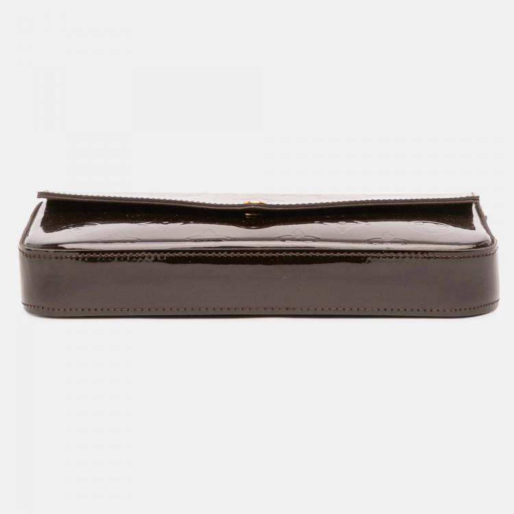 Pre Owned Louis Vuitton Purple Monogram Vernis Pochette Felicie