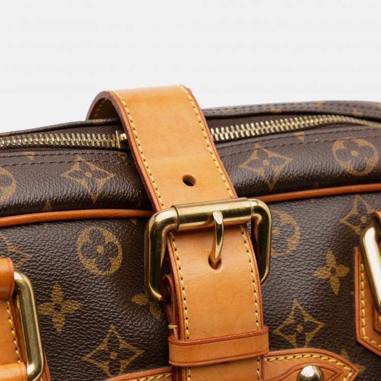 Pre Owned Louis Vuitton Brown Monogram Manhattan GM