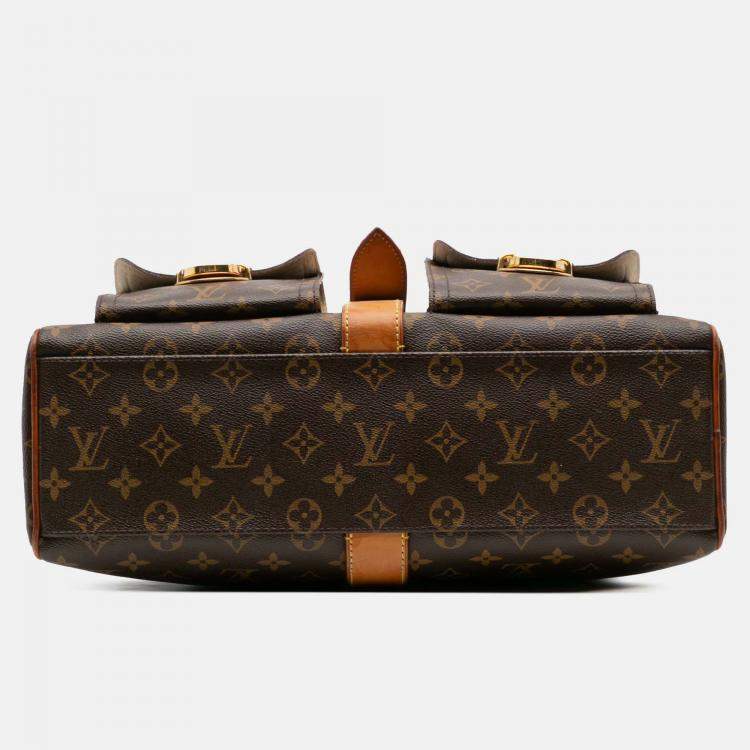 Pre Owned Louis Vuitton Brown Monogram Manhattan GM