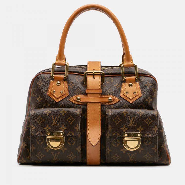 Pre Owned Louis Vuitton Brown Monogram Manhattan GM