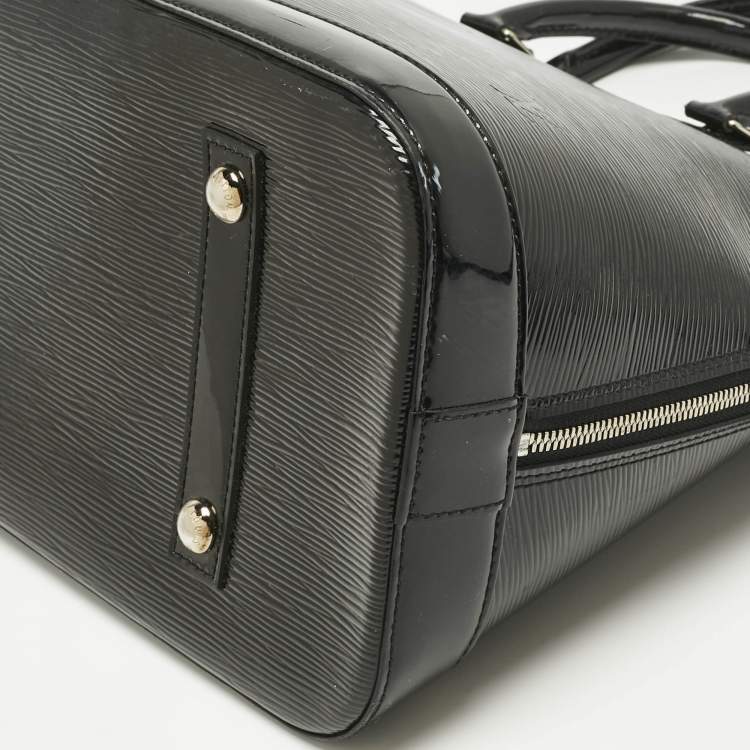Pre Owned Louis Vuitton Black Electric Epi Leather Alma GM Bag