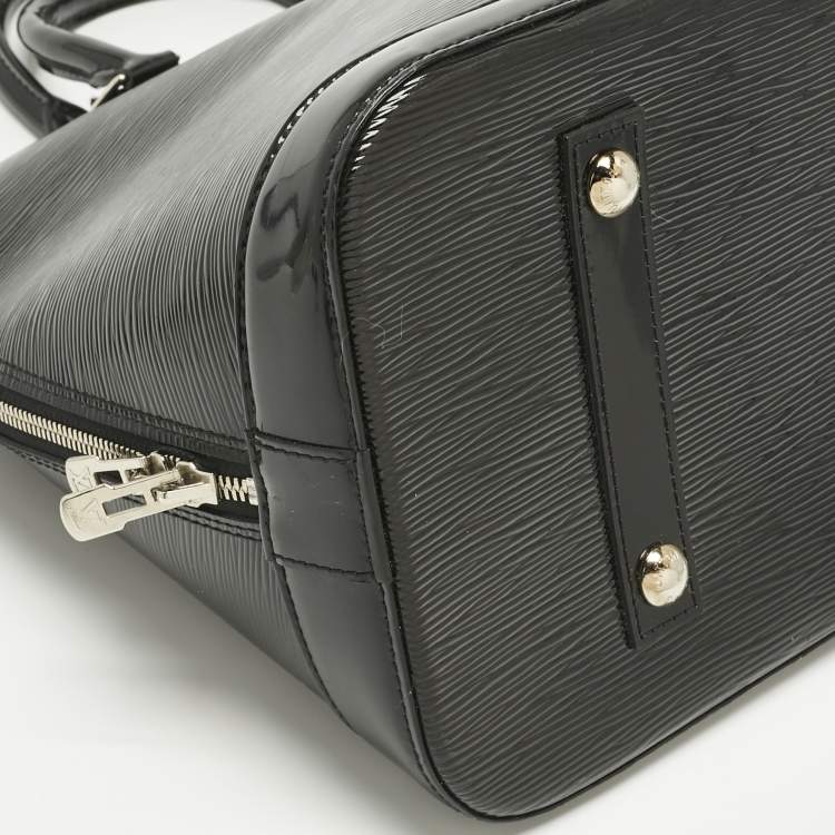 Pre Owned Louis Vuitton Black Electric Epi Leather Alma GM Bag