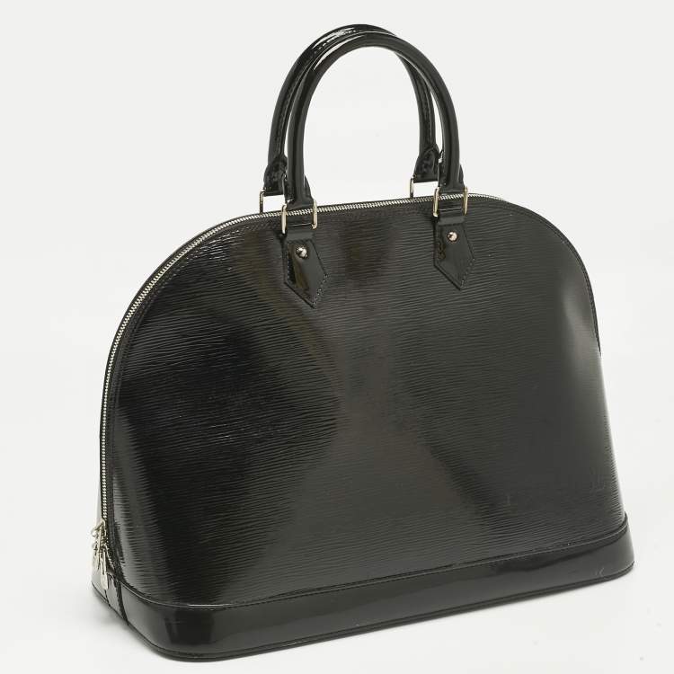 Pre Owned Louis Vuitton Black Electric Epi Leather Alma GM Bag