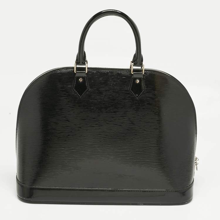 Pre Owned Louis Vuitton Black Electric Epi Leather Alma GM Bag