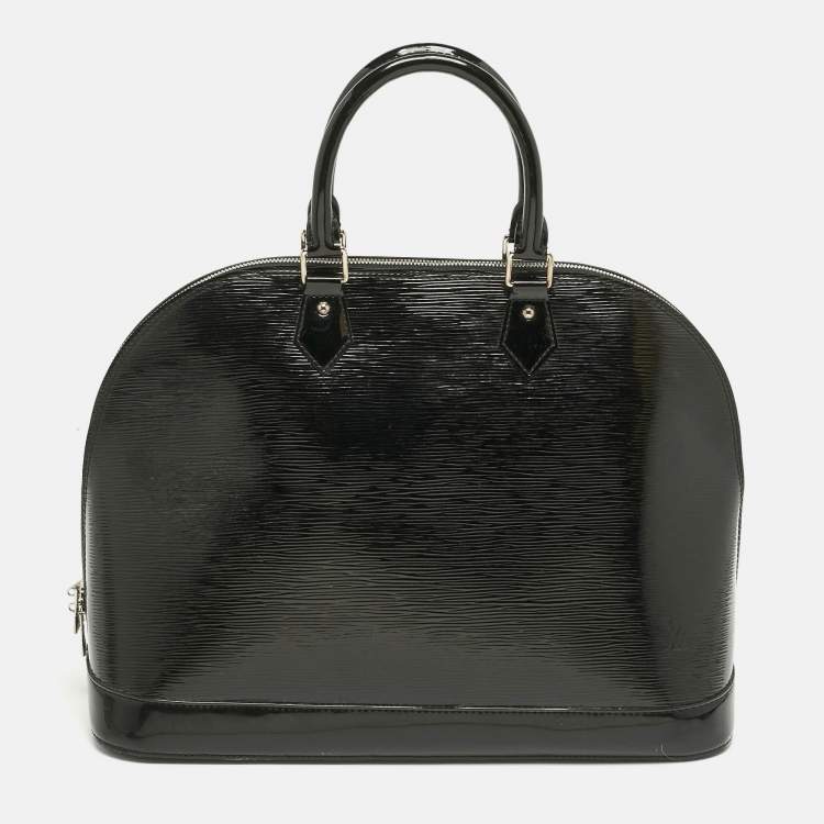 Pre Owned Louis Vuitton Black Electric Epi Leather Alma GM Bag
