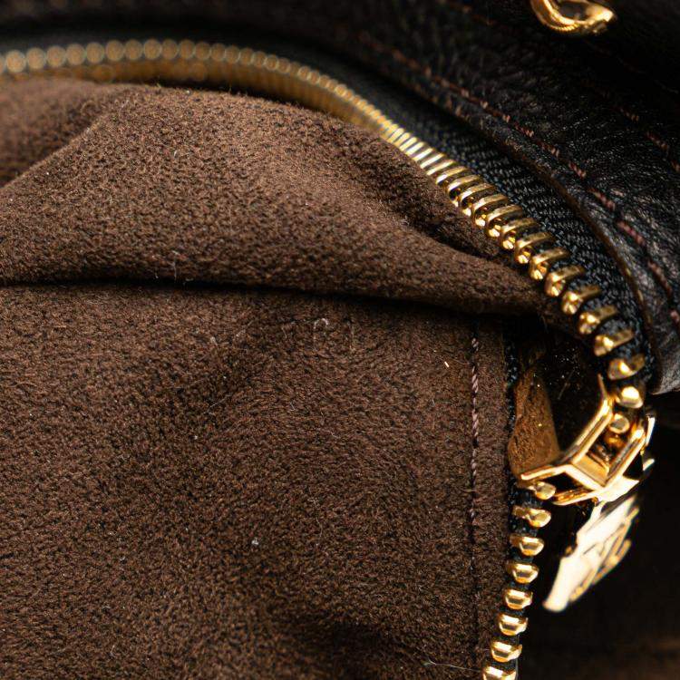 Pre Owned Louis Vuitton Black Monogram Mahina L