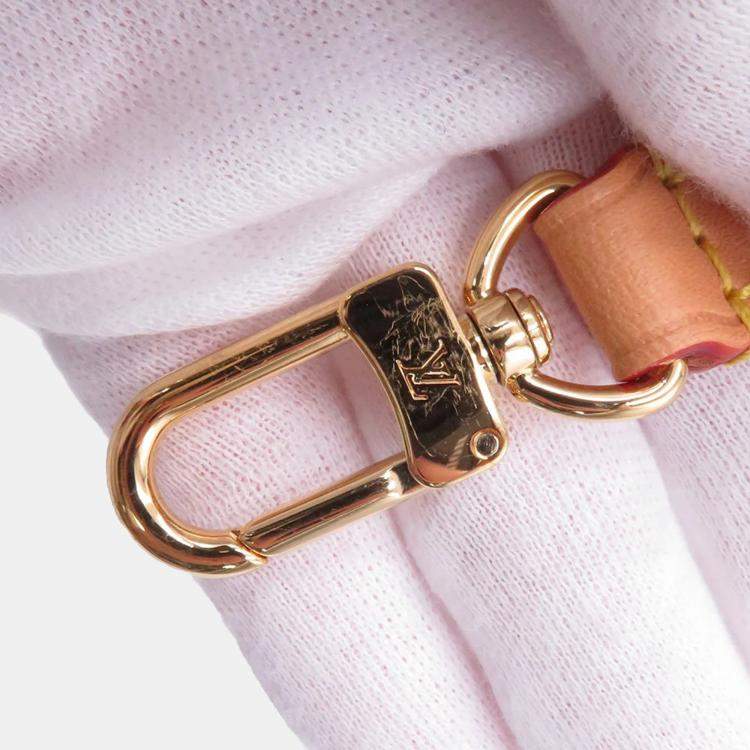 Pre Owned Louis Vuitton Nano Noe Azur Brown Monogram Canvas Shoulder Bag