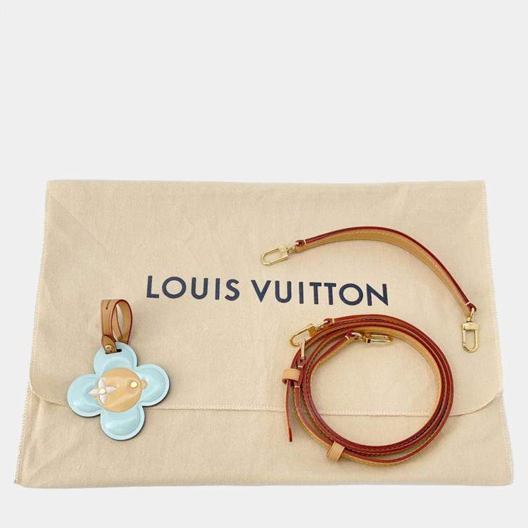 Pre Owned Louis Vuitton Nano Noe Azur Brown Monogram Canvas Shoulder Bag