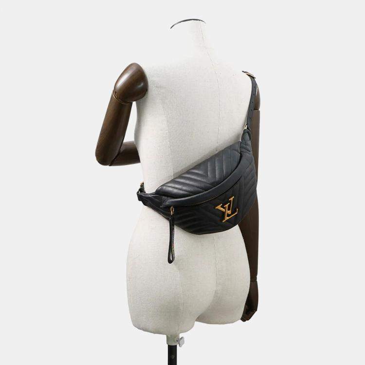Pre Owned Louis Vuitton New Wave Noir Calfskin Bumbag