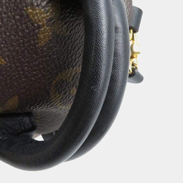 Pre Owned Louis Vuitton Palm Springs Mini Noir Monogram Canvas Backpack