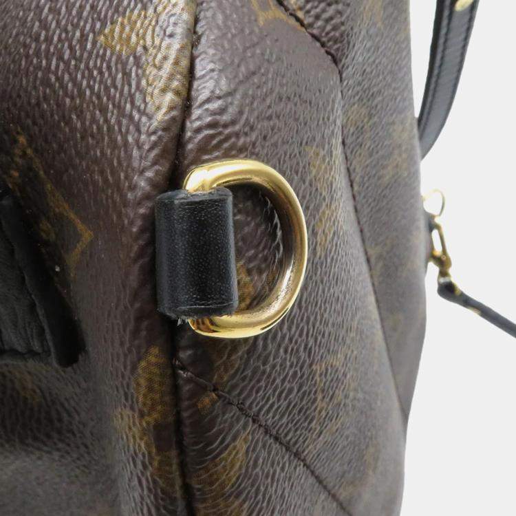 Pre Owned Louis Vuitton Palm Springs Mini Noir Monogram Canvas Backpack