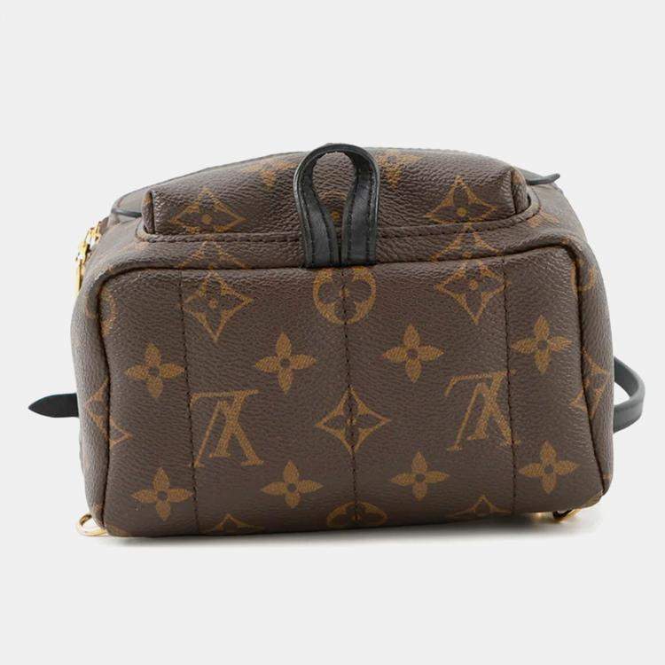 Pre Owned Louis Vuitton Palm Springs Mini Noir Monogram Canvas Backpack