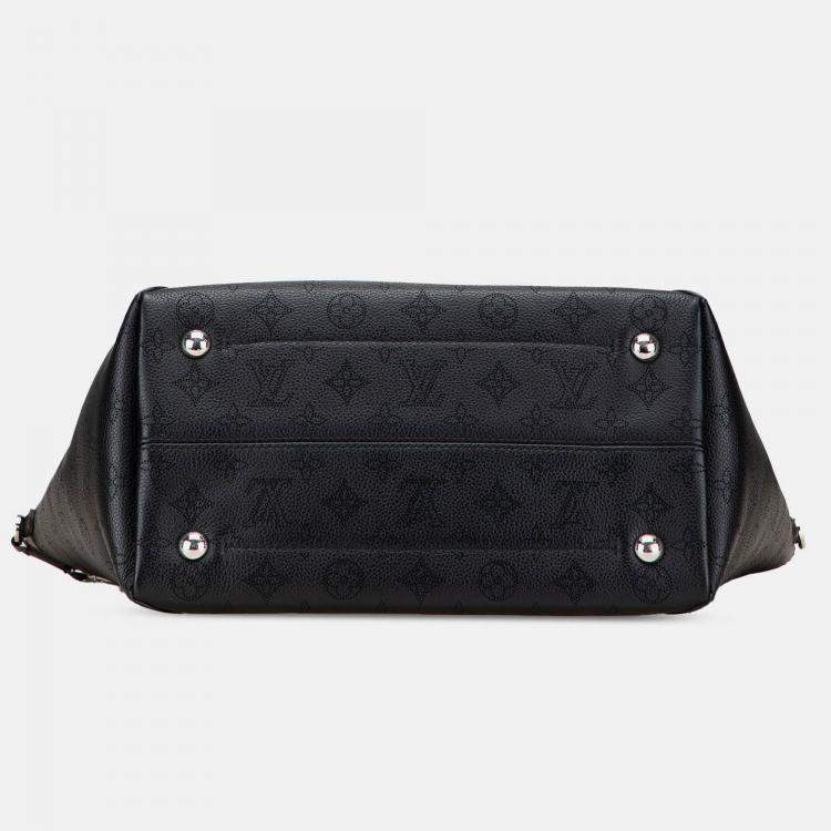 Pre Owned Louis Vuitton Black Monogram Mahina Hina MM