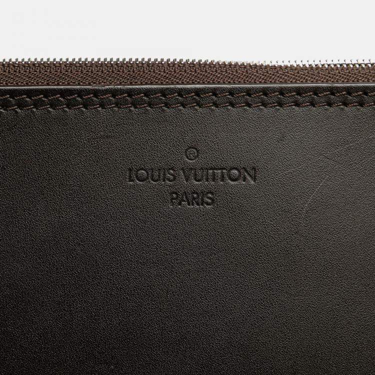 Pre Owned Louis Vuitton Black Monogram Mahina Hina MM