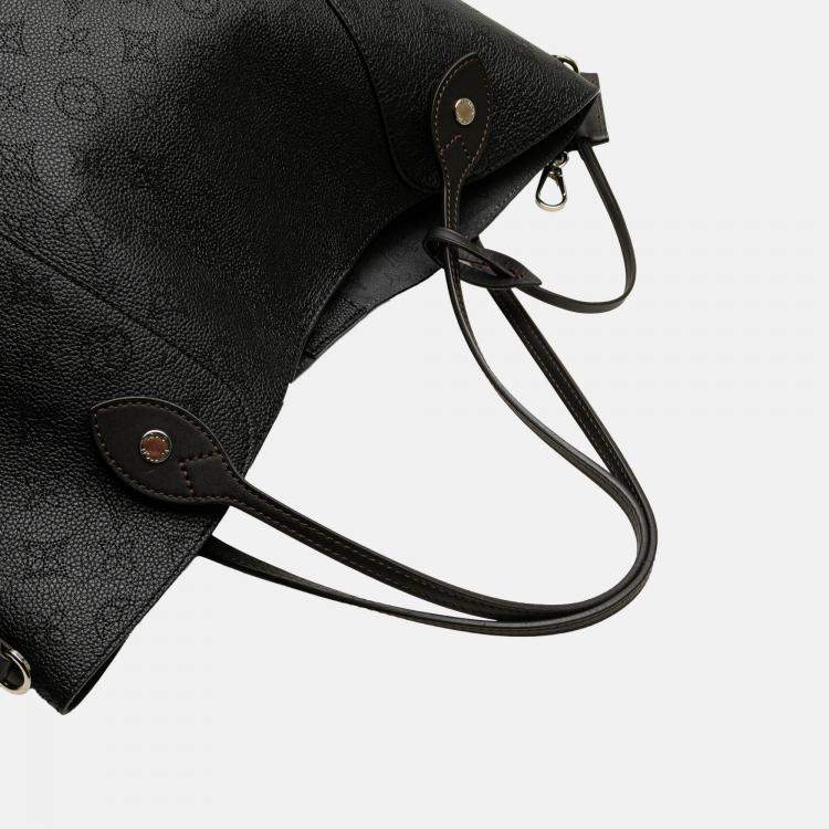 Pre Owned Louis Vuitton Black Monogram Mahina Hina MM
