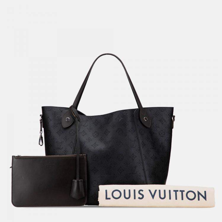 Pre Owned Louis Vuitton Black Monogram Mahina Hina MM