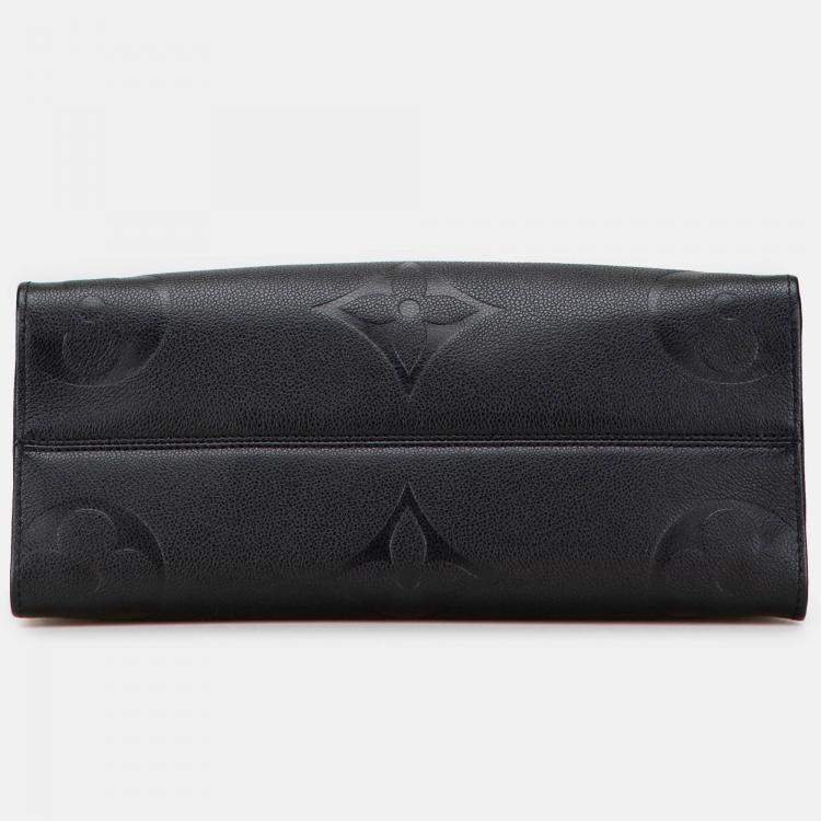 Pre Owned Louis Vuitton Black Monogram Empreinte Onthego MM