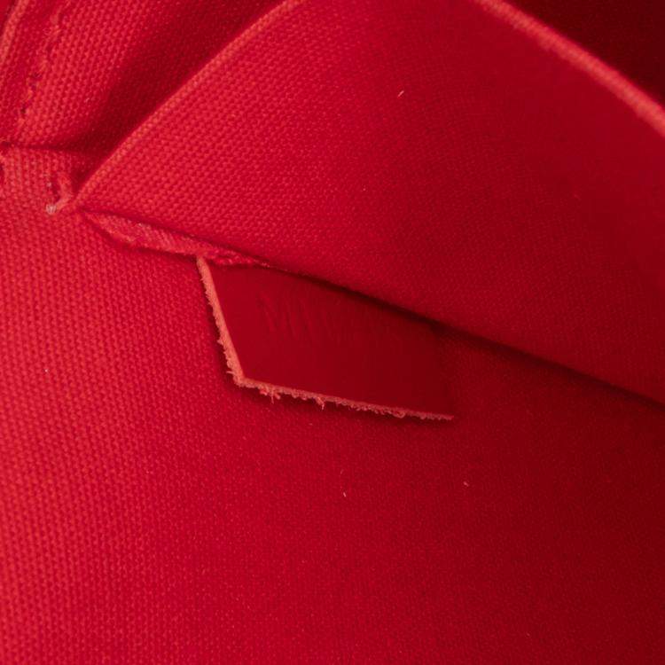 Pre Owned Louis Vuitton Red Monogram Vernis Pochette Felicie
