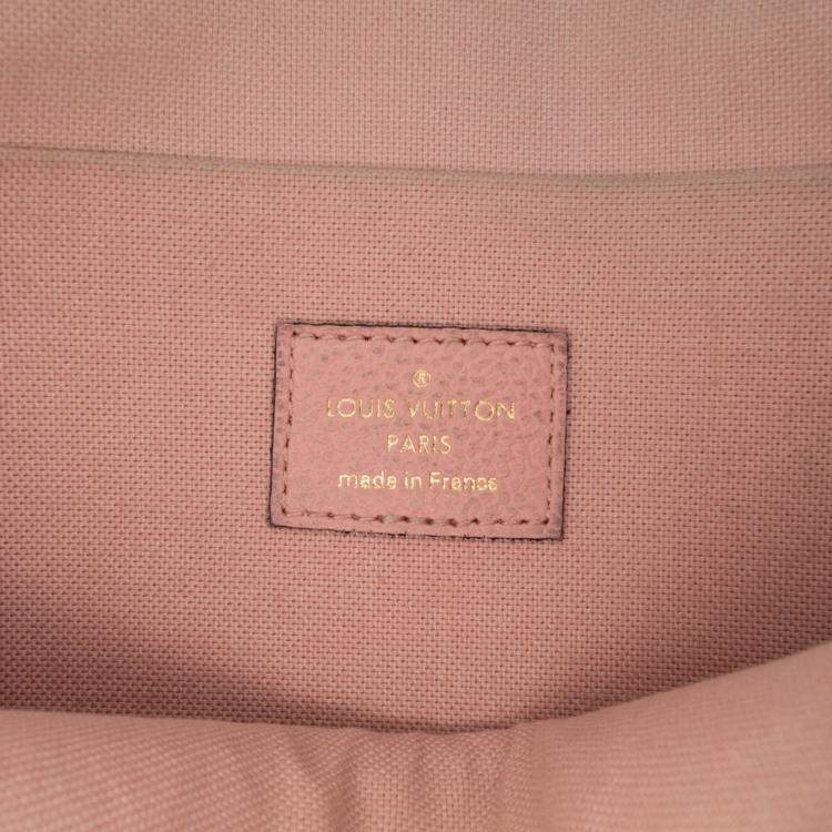 Pre Owned Louis Vuitton Pink Monogram Empreinte Pochette Felicie