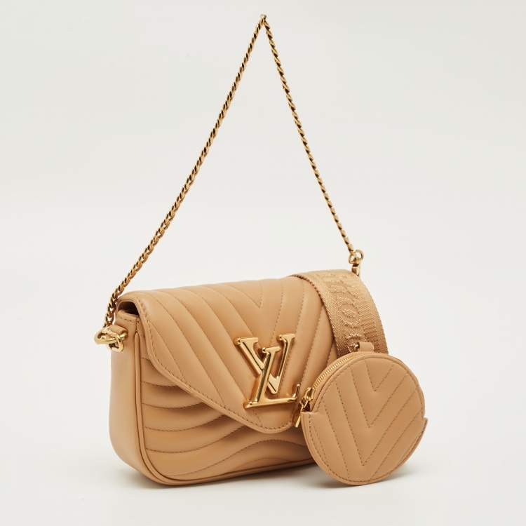 Pre Owned Louis Vuitton Arizona Quilted Leather New Wave Multi Pochette Bag