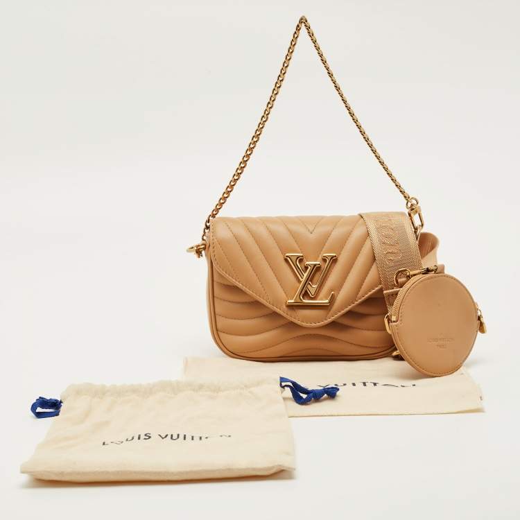 Pre Owned Louis Vuitton Arizona Quilted Leather New Wave Multi Pochette Bag