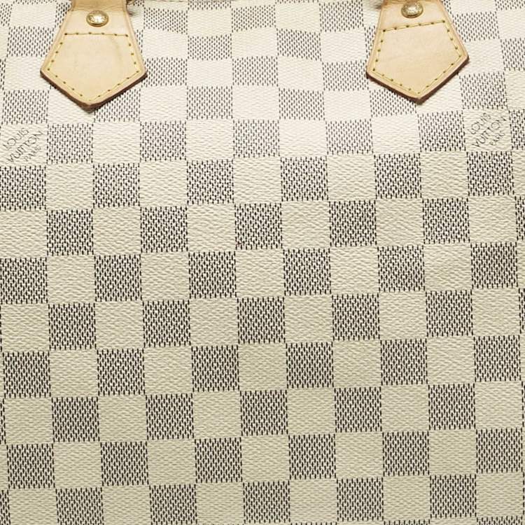 Pre Owned Louis Vuitton Damier Azur Canvas Speedy 30 Bag
