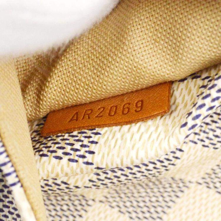 Pre Owned Louis Vuitton Damier Azur Totally PM Tote Bag