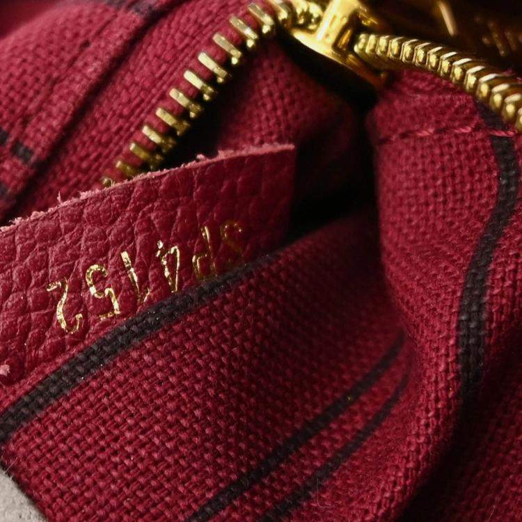 Pre Owned Louis Vuitton Burgundy Monogram Empreinte Speedy 25 2way Handbag