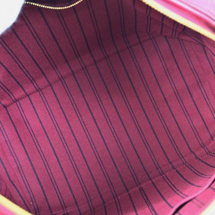 Pre Owned Louis Vuitton Burgundy Monogram Empreinte Speedy 25 2way Handbag