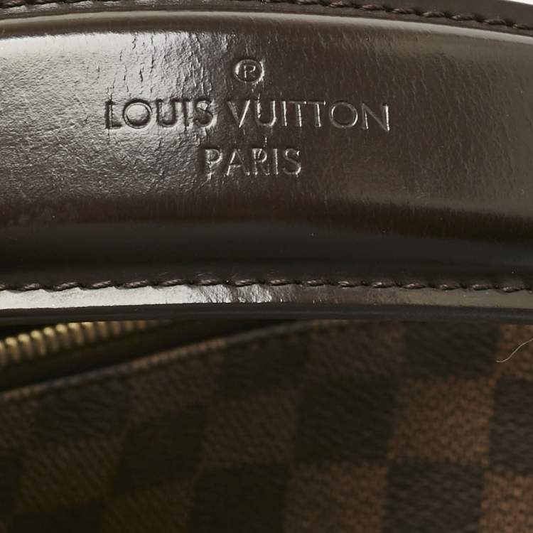 Pre Owned Louis Vuitton Damier Ebene Canvas Portobello PM Bag